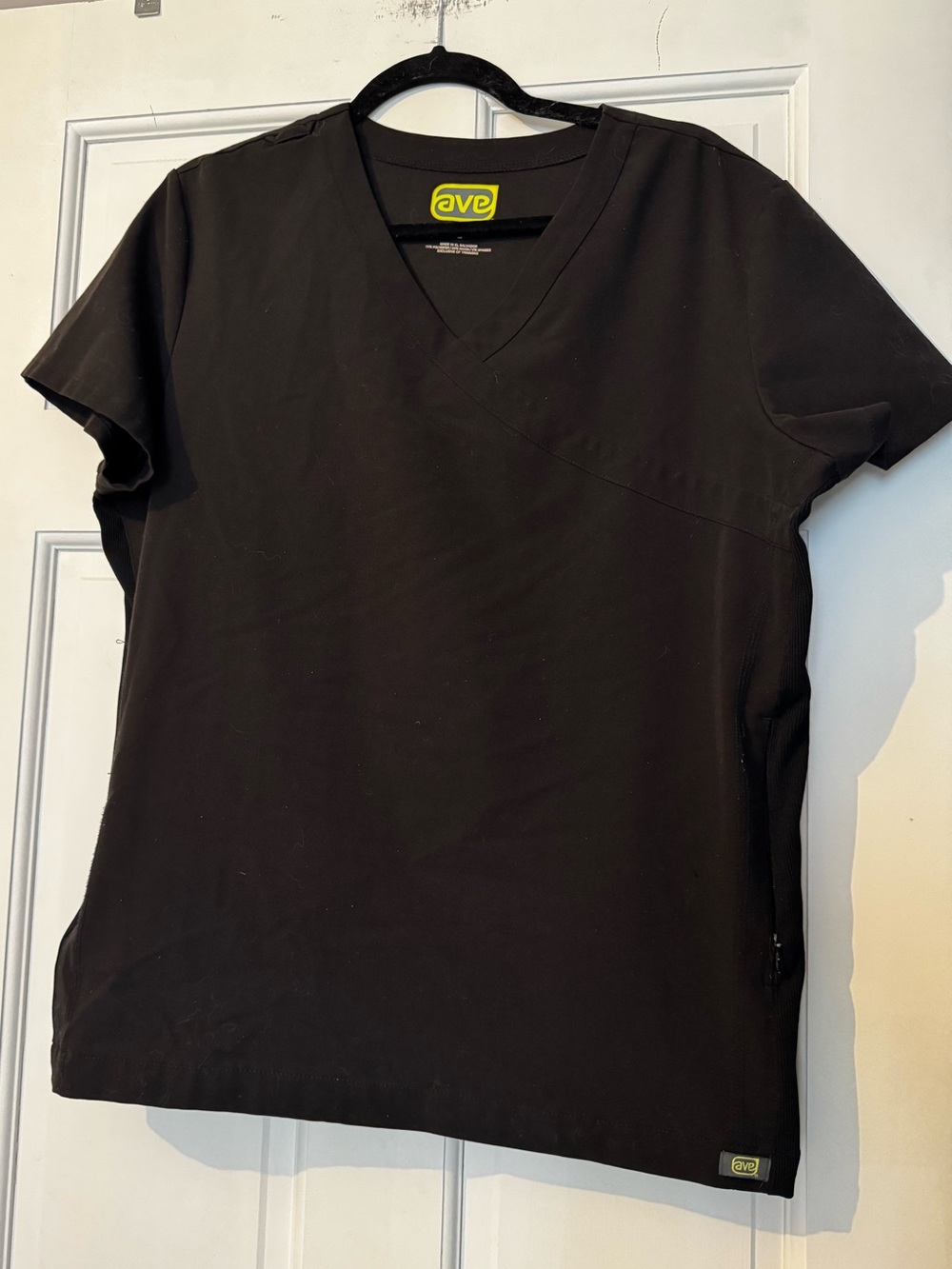 Women’s Black V-Neck Scrub Top